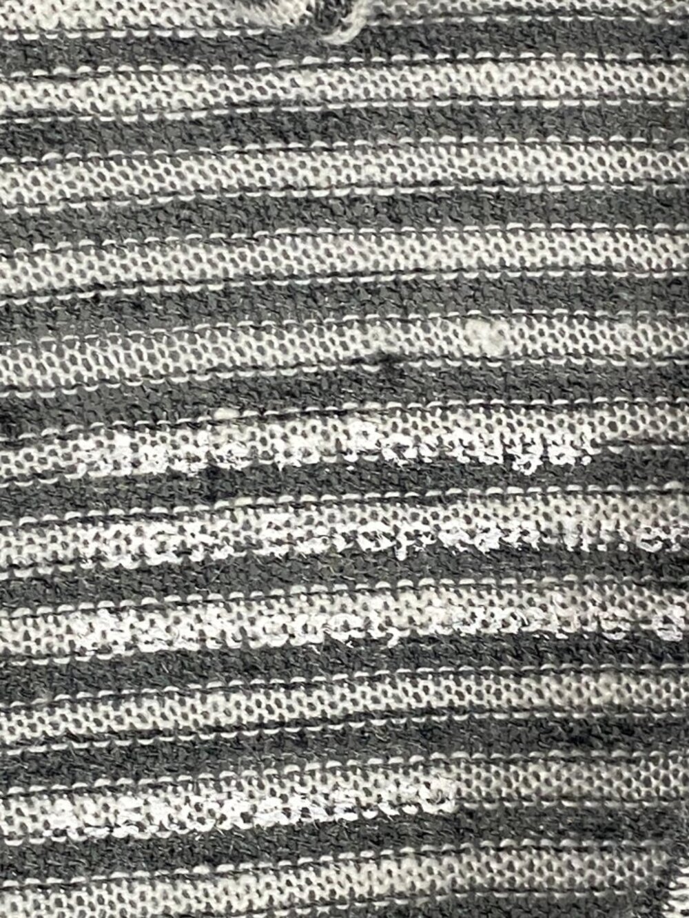 Alex Crane Linen Long Sleeve T Shirt Mens Large Gray White Stripe - Picture 5 of 10